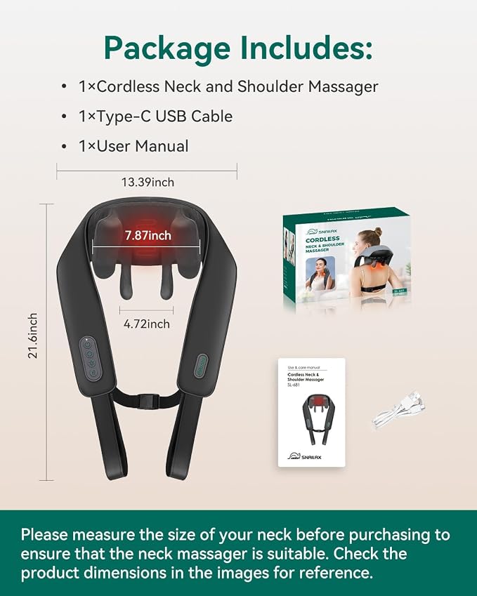 Snailax Neck Massager for Pain Relief Deep Tissue, Neck Massage - Image 7