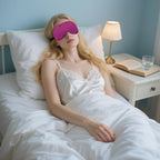 2 PCS Purple Satin Sleep Masks, Adjustable Silk Eye Mask - Image 2