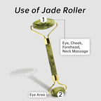 Jade Gua Sha and Face Roller, Real Jade Gua-Sha Stone Facial Tools Set - Image 6