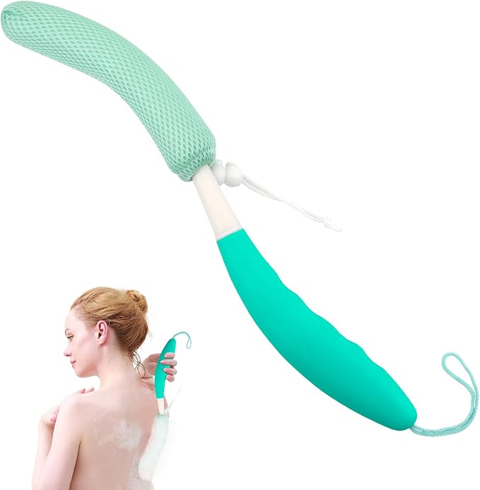 Back Scrubber for Shower，Mesh Sponge Body Shower Brush by KkaFFeHealth