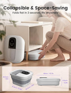 RIKE Collapsible Foot Spa with Fast PTC Heating and Massage, 14 Temp Control - Image 6