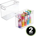 mDesign Slim Plastic Storage Container Bin - Image 2