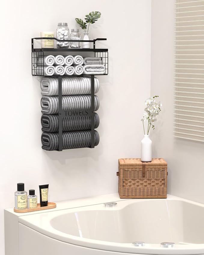 Wall Mounted Towel Rack for Bathroom - Image 3