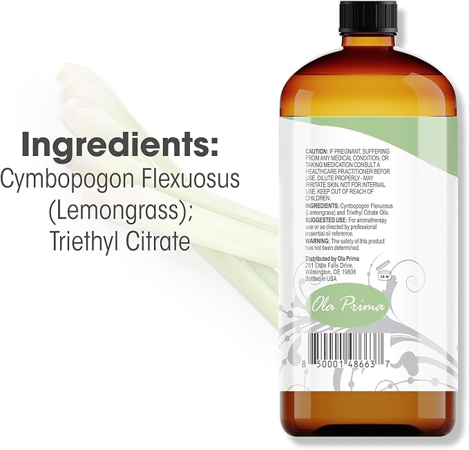 Ola Prima Lemongrass Essential Oil - Image 2