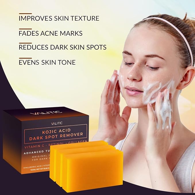 VALITIC Kojic Acid Dark Spot Remover Soap Bars - Image 4