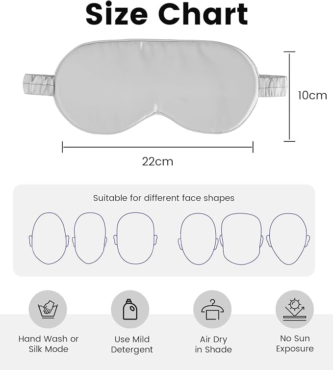 Formé & Found Formé & Found Luxury Silk Sleep Mask, 100% 6A Mulberry Silk Eye - Image 6