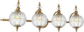 Brushed Gold Bathroom Vanity Light Fixture Vintage Style by Ditoon