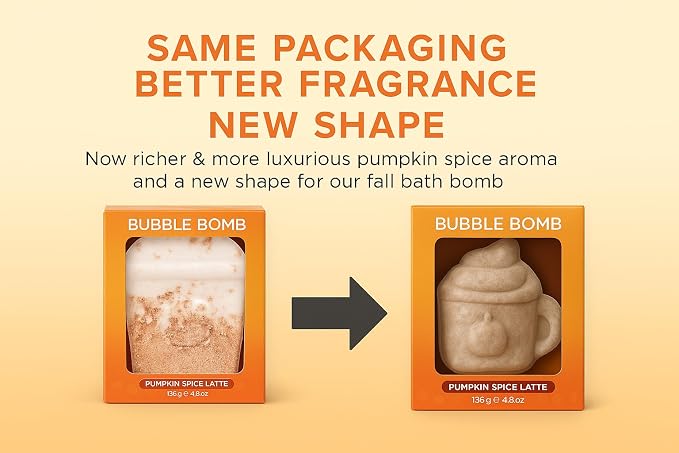 Pumpkin Spice Latte Bath Bomb for Women & Girls – Luxury Fall Bath Bombs - Image 8