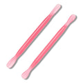 2Pcs Plastic Cuticle Pusher, Dual-end Dead Skin Nail Pusher, Gentle Plastic by HaimiLiyaHome