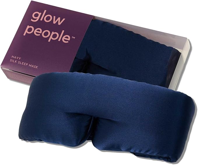 Glow People Silk Sleep Mask – 100% Mulberry Silk Eye Mask by GlowPeople