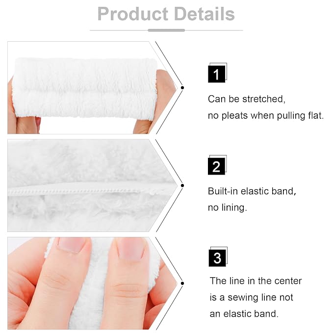 VELSCRUN 6 Pack Spa Headband, Makeup Headband, Face Wash Headband, Skincare - Image 5