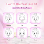 2 Pack Jade Facial Roller & Rose Quartz Face Roller - Image 5