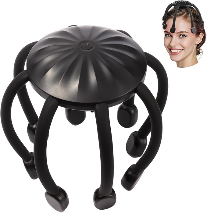 Hands-Free Scalp Massager, Electric Octopus Head Massager, Wearable Multi-Point by Unknown