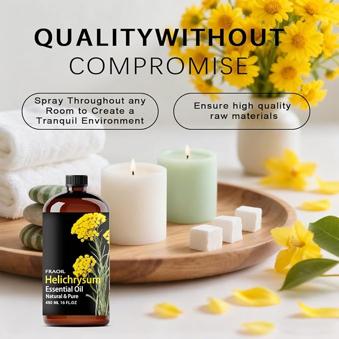 Helichrysum Essential Oil, Helichrysum Oil 16 Fl Oz 480 ML - Image 2