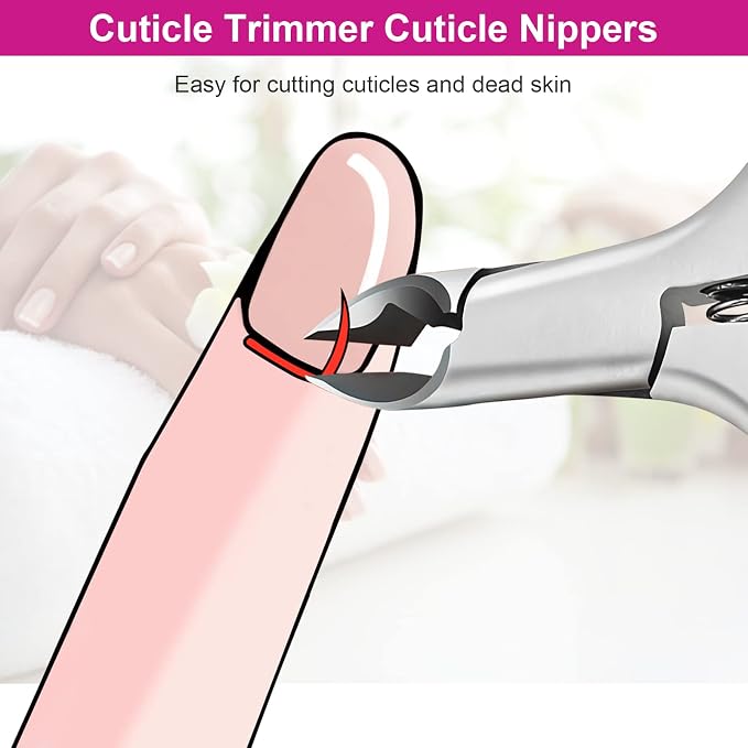 CGBE Cuticle Clipper Professional Cuticle Trimmer Remover Tools, Non-slip - Image 5