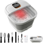Collapsible Foot Spa with Heat, Foldable Foot Bath Massager with Temperature by Unknown