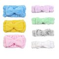 Chloven 7 Pcs Microfiber Bowtie Oversized Headbands Facial Makeup Headband by ChlovenUS