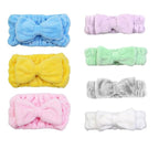 Chloven 7 Pcs Microfiber Bowtie Oversized Headbands Facial Makeup Headband by ChlovenUS
