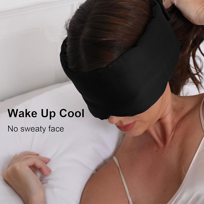 100% Mulberry Silk Sleep Mask for Women & Men Beauty Sleep, Adjustable - Image 5