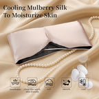 USlixury Silk Sleep Mask, 3D Contoured Sleeping Masks, 100% Mulberry Silk - Image 4