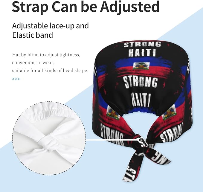 Adult Working Cap Adjustable Cleaning Work Sweatband Scrub Hat Tie Back Hats - Image 4