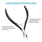 Mudder 3 Pack Black Cuticle Trimmer Nippers Cutter Tool Stainless Steel Nail - Image 5