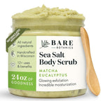 Bare Botanics Matcha Eucalyptus Body Scrub 24 oz by BareBotanics