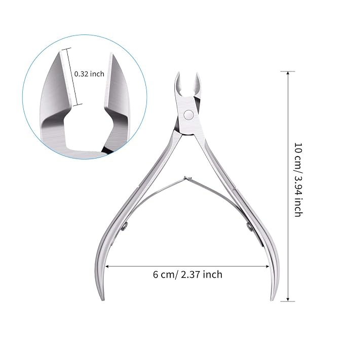 Mudder 3 Pack Silver Cuticle Trimmer Nippers Cutter Tool Stainless Steel Nail - Image 3