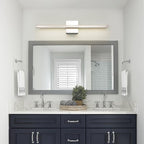 Chrome Vanity Lights for Bathroom 5CCT Dimmable Bathroom Lighting Fixtures Over - Image 3