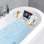 YQh Adjustable Tub Rack, 304 Stainless Steel Bathroom Tray, - Image 2
