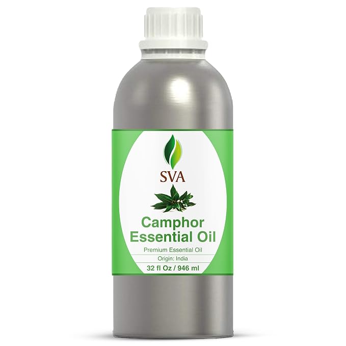 SVA Camphor Essential Oil – 32 Fl Oz – 100% Natural Camphor Oil by SVAORGANICS