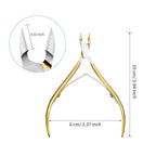 Mudder 3 Pack Gold Cuticle Trimmer Nippers Cutter Tool Stainless Steel Nail - Image 2