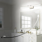 SOLFART 39.4 Inch 5 Color Temperature Dimmable Brushed Nickel Bathroom Light - Image 4