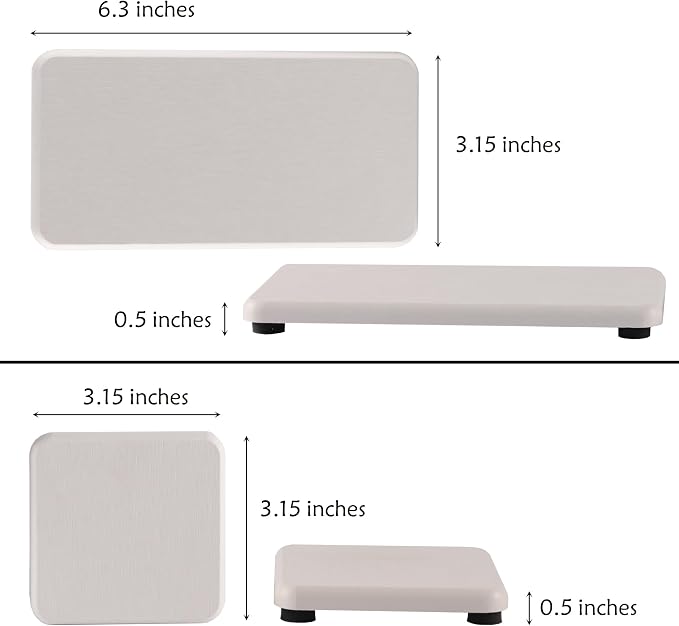 NiuYichee Set of 4 Water Absorbent Diatomite Coasters, Diatomaceous Earth - Image 5