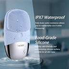 Facial Cleansing Brush, 3-in-1 Electric Silicone Face Scrubber, Vibrating - Image 6