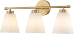 Hamilyeah Gold Bathroom Vanity Light Fixtures Over Mirror, 3 Light Vanity Lights - Image 9