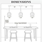 KCO Lighting Amber Glass Globe Pendant Light Mid Century Modern Kitchen Island - Image 7