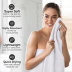 HOMEXCEL Waffle Bath Towels Set 4 Pack, Premium Microfiber Bathroom Towels - Image 3