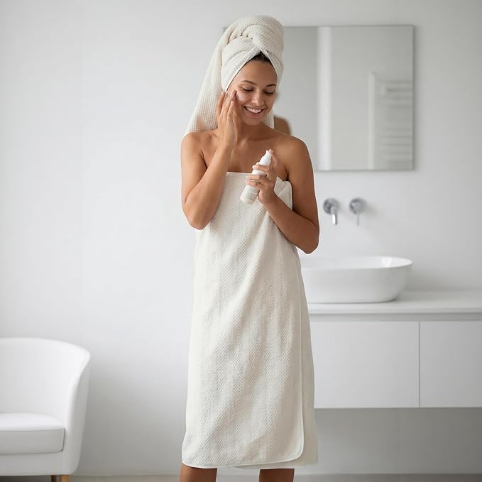 ecolook 4 Pack Microfiber Bath Towels, 31 x 63 inches Extra Large Bath Towel Set - Image 4