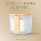 Scented Candle, 7.04 oz Oud Sandalwood Aromatherapy Candle, Natural Soy Wax - Image 6