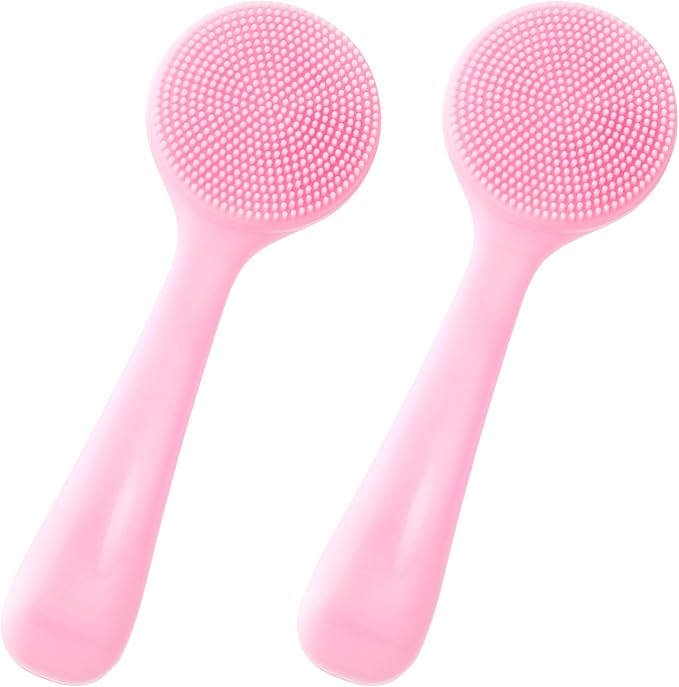 HINZIC 2 Pack Silicone Manual Facial Cleansing Brush, Skin Friendly Waterproof by HINZIC