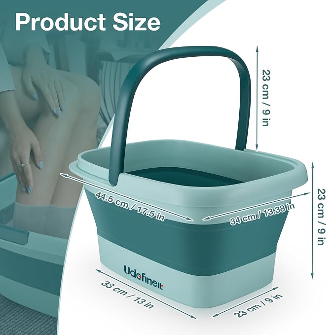 Udefineit Foot Bath Basin, Foldable & Portable Foot Soak Tub - Image 6
