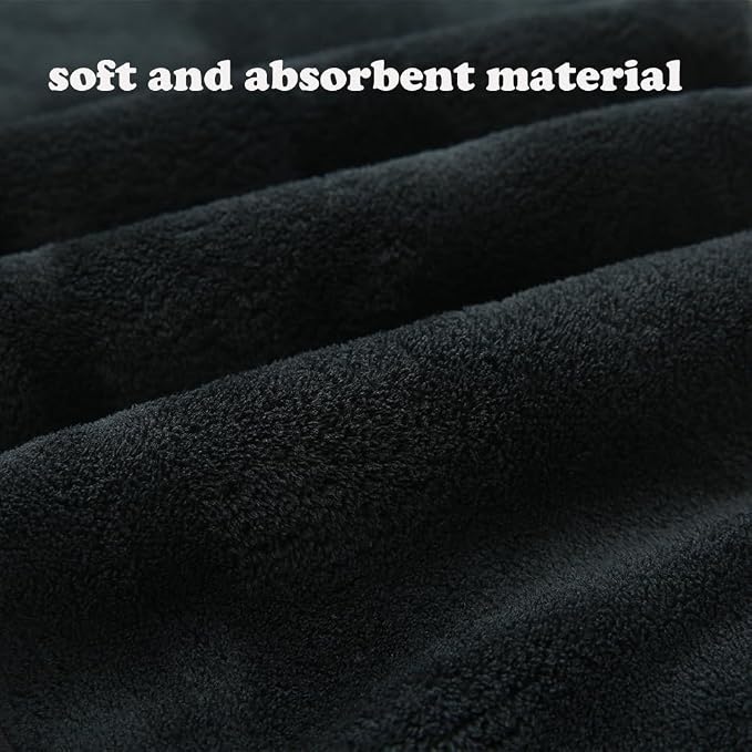 M-bestl 2 Pack Microfiber Hair Towel Wrap, Hair Drying Towel - Image 3
