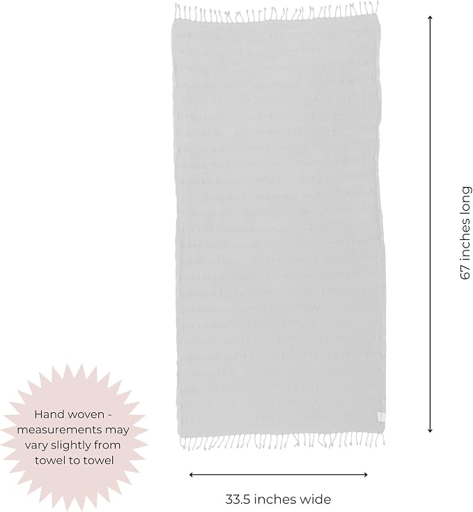 InfuseZen Stonewashed Turkish Bath & Beach Towel –100% Organic Turkish Cotton - Image 3