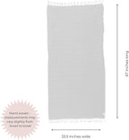 InfuseZen Stonewashed Turkish Bath & Beach Towel –100% Organic Turkish Cotton - Image 3