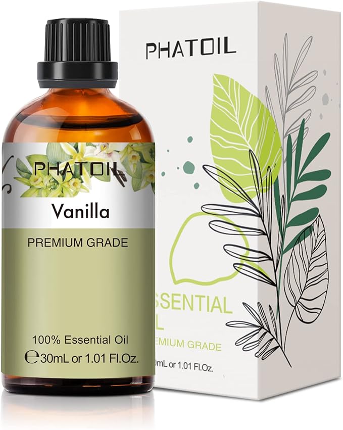 Vanilla Essential Oil, 1.01Fl.Oz PHATOIL Pure Essential Oil Singles by PHATOIL