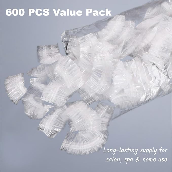 Disposable Ear Covers – 600 Pcs Soft Elastic Plastic Ear Caps - Image 2