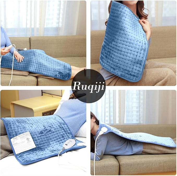 Ruqiji 17''x33'' XXXL King Size Flannel Electric Heating Patches - Image 5