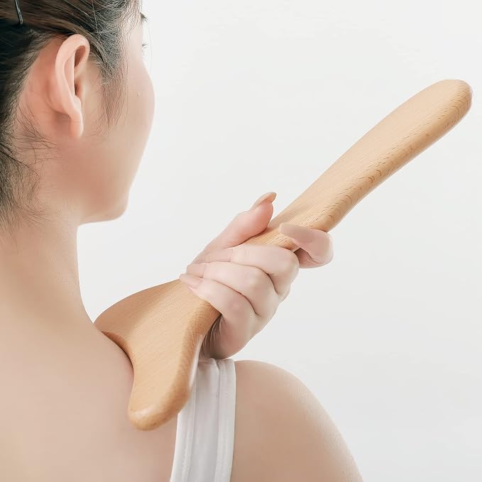 Komogir Wood Therapy Massage Tool Wooden Lymphatic Drainage Massager Body - Image 6