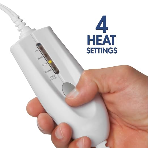 TheraCare Deluxe Heating Pad | Moist & Dry Heat | Four-Heat Settings | Sore - Image 9